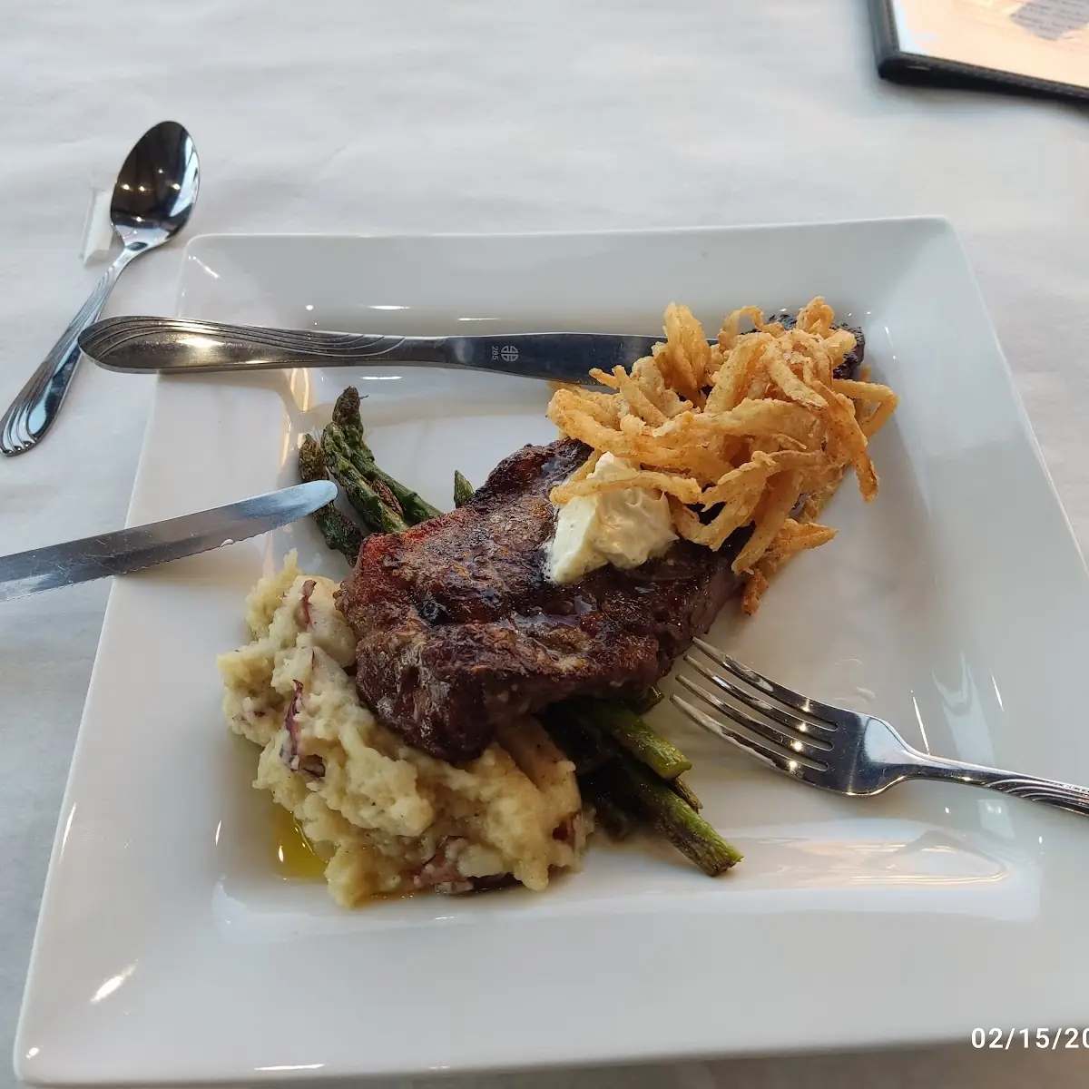 NY Strip Steak Mashed Potatoes