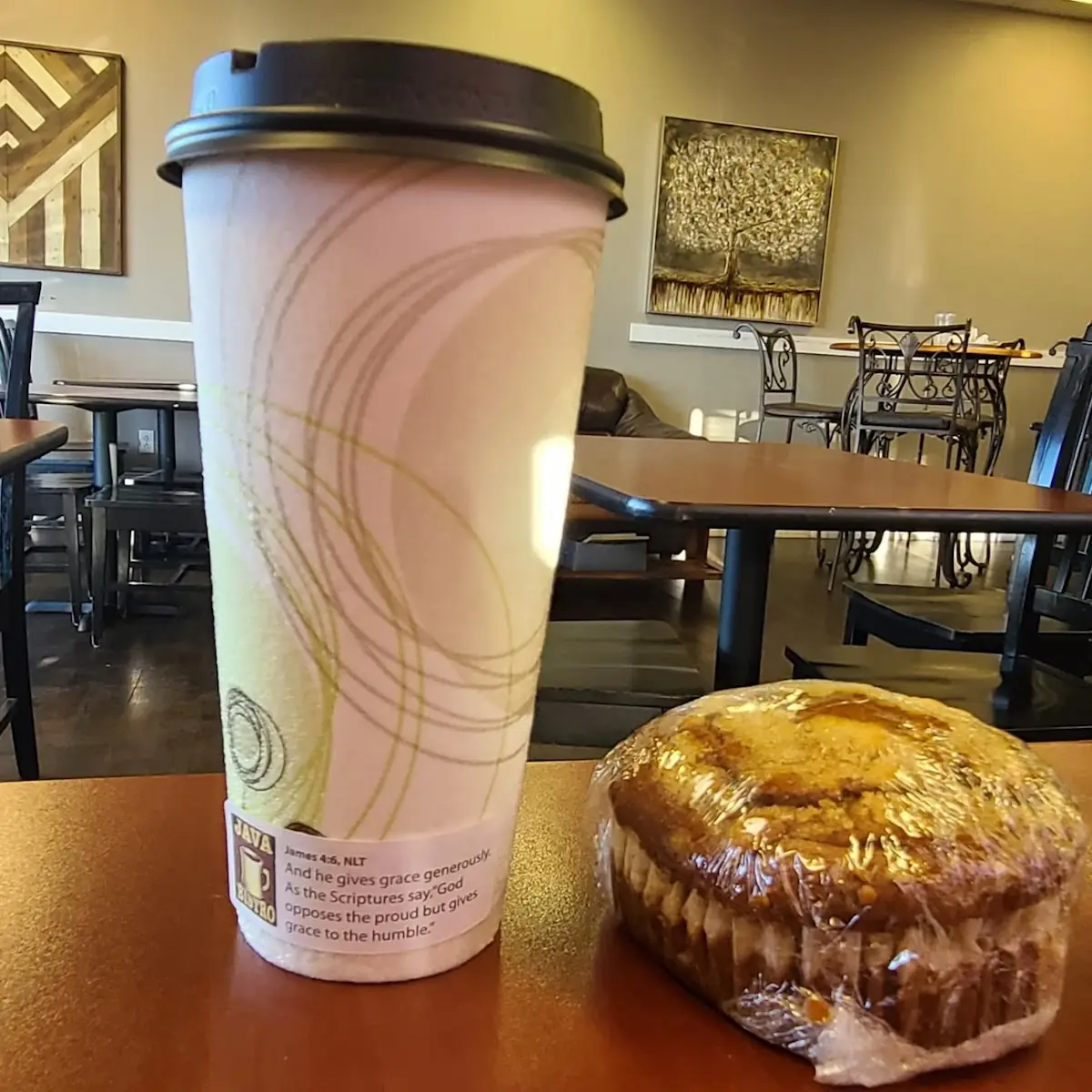 Coffee and Pumpkin Muffin