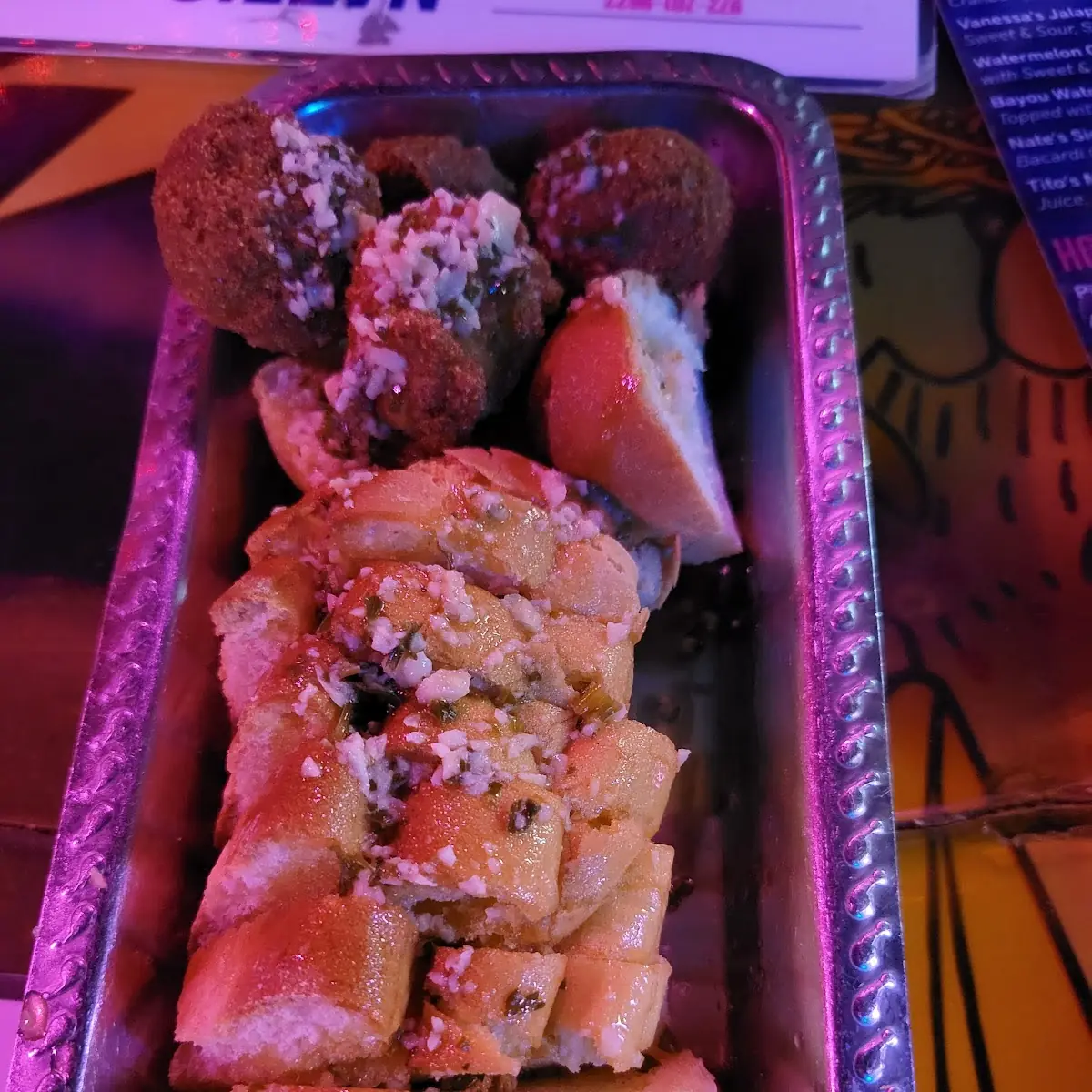 Garlic Bread and Hush Puppies