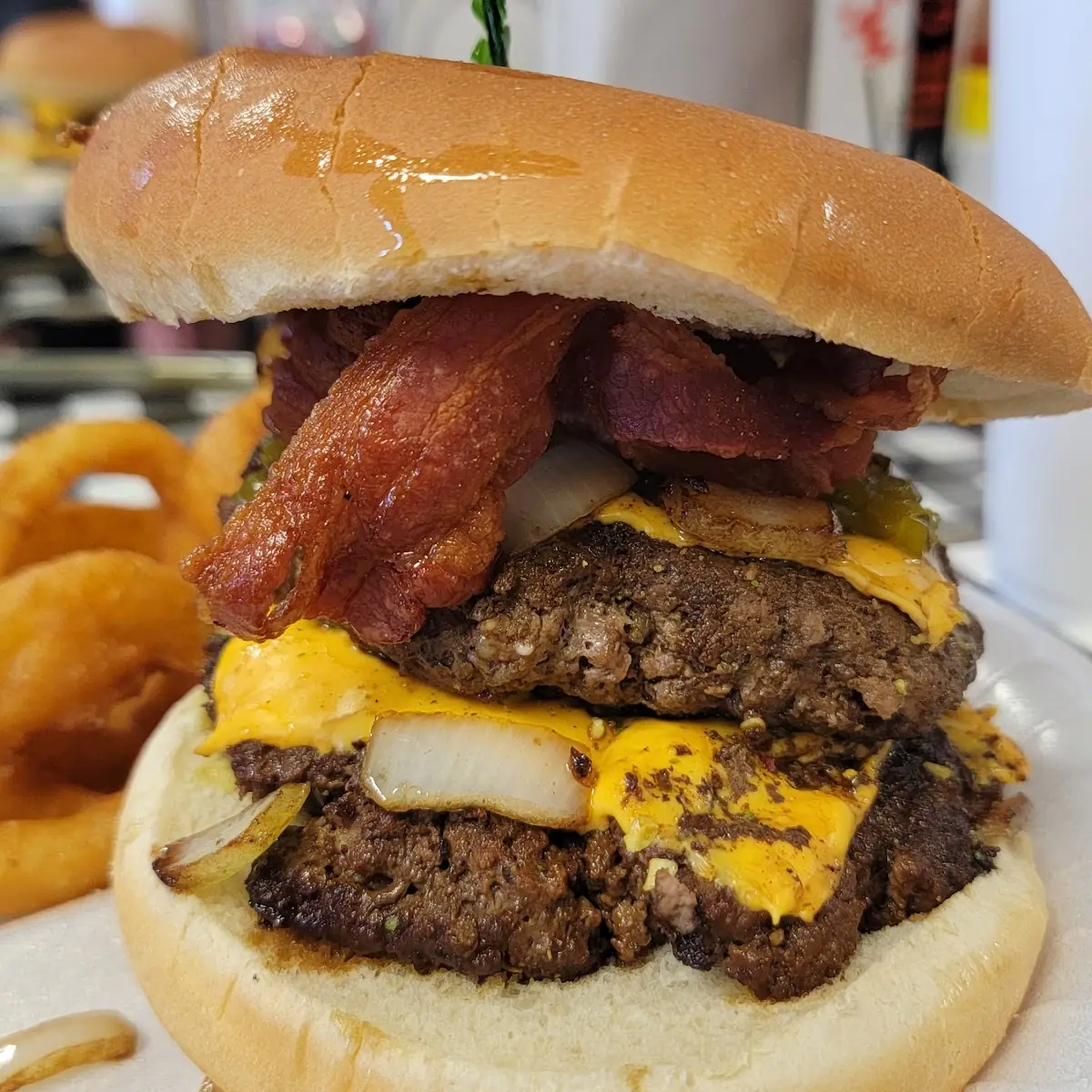 Double Cheeseburger Bacon Burger