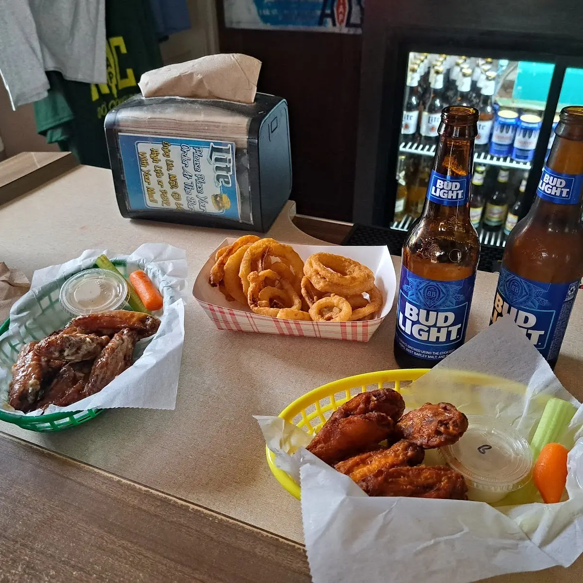 Parmesan Garlic and Buffalo Wings Extra Crispy
