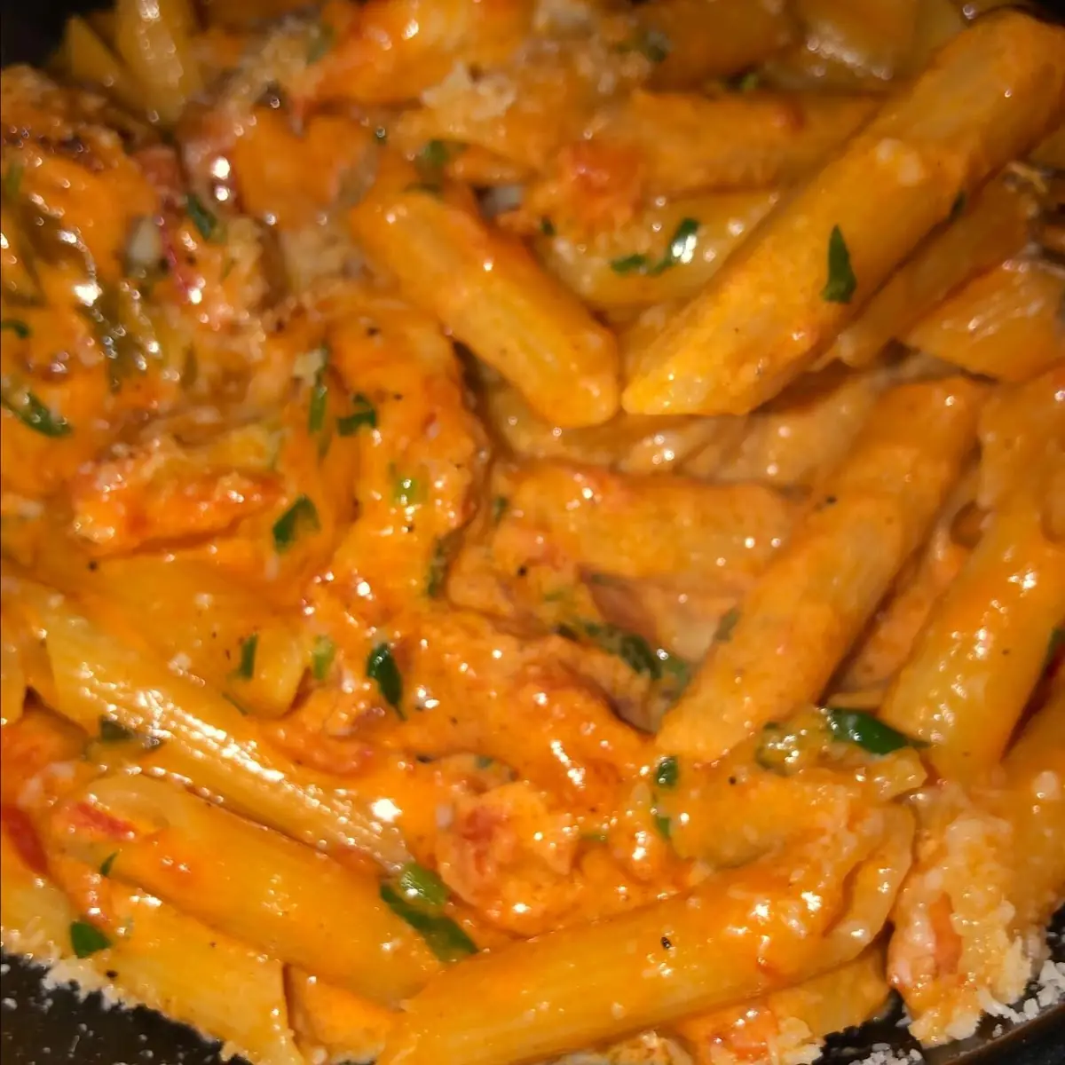 Penne Pasta with Shrimp Sauce