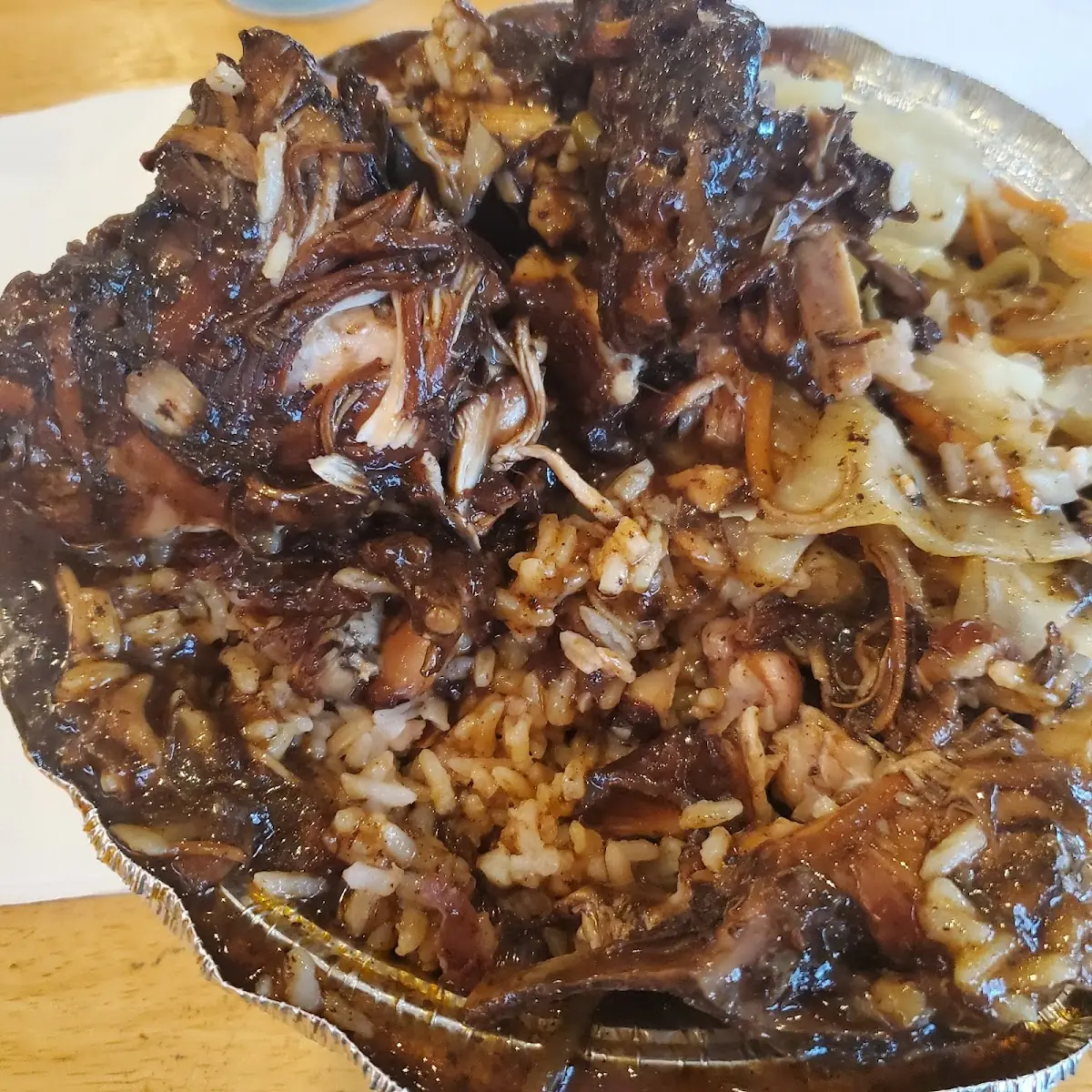 Stew Chicken Bones w Way to Much Sauce
