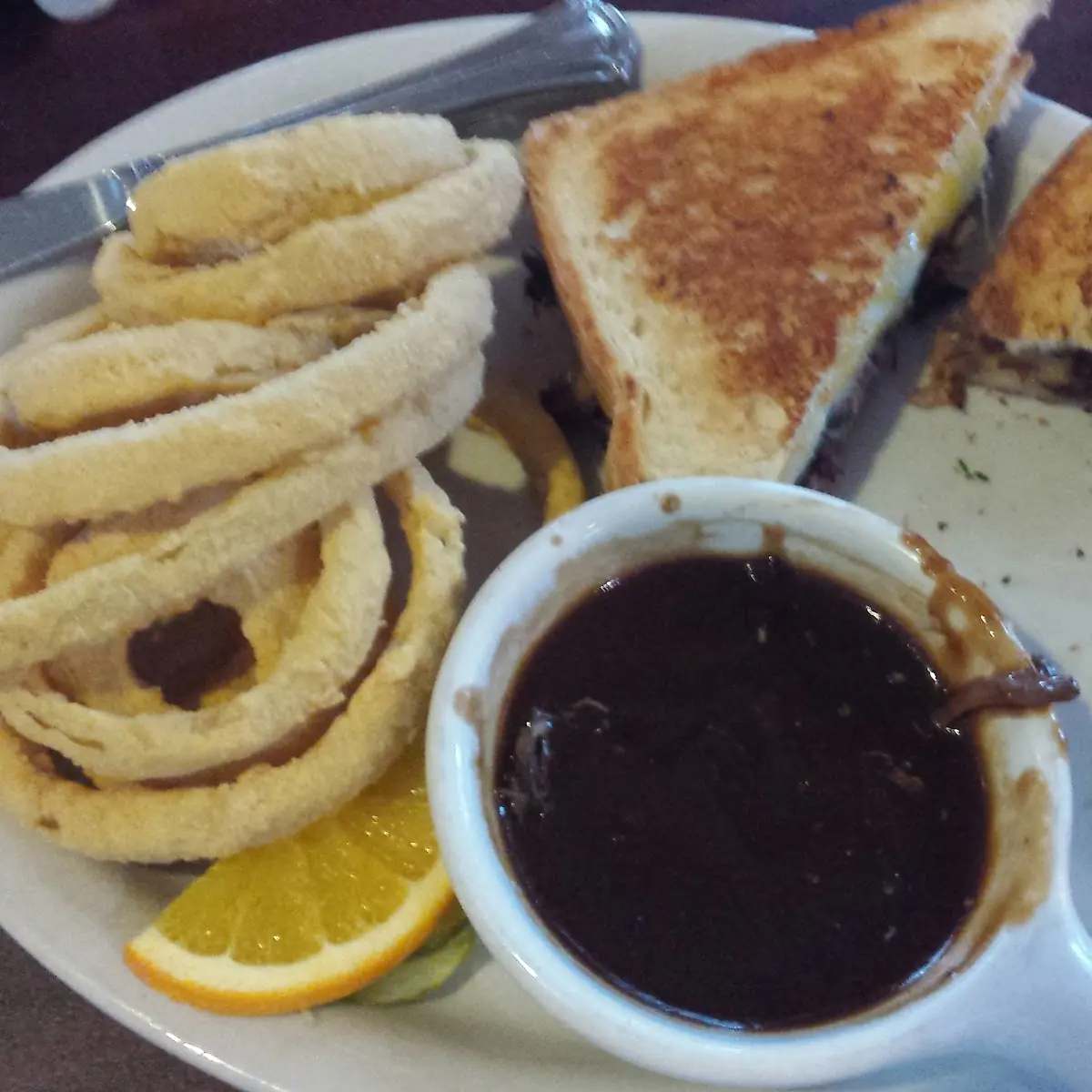 Beef Sandwich with Mashed Potatoes