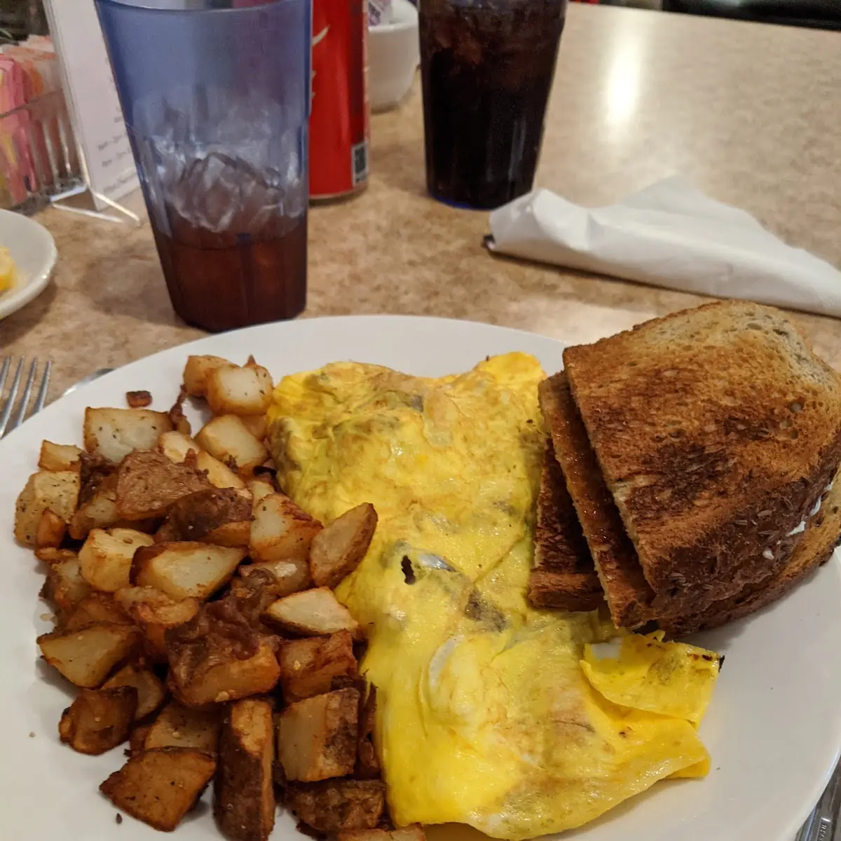 Omelette and Home Fries