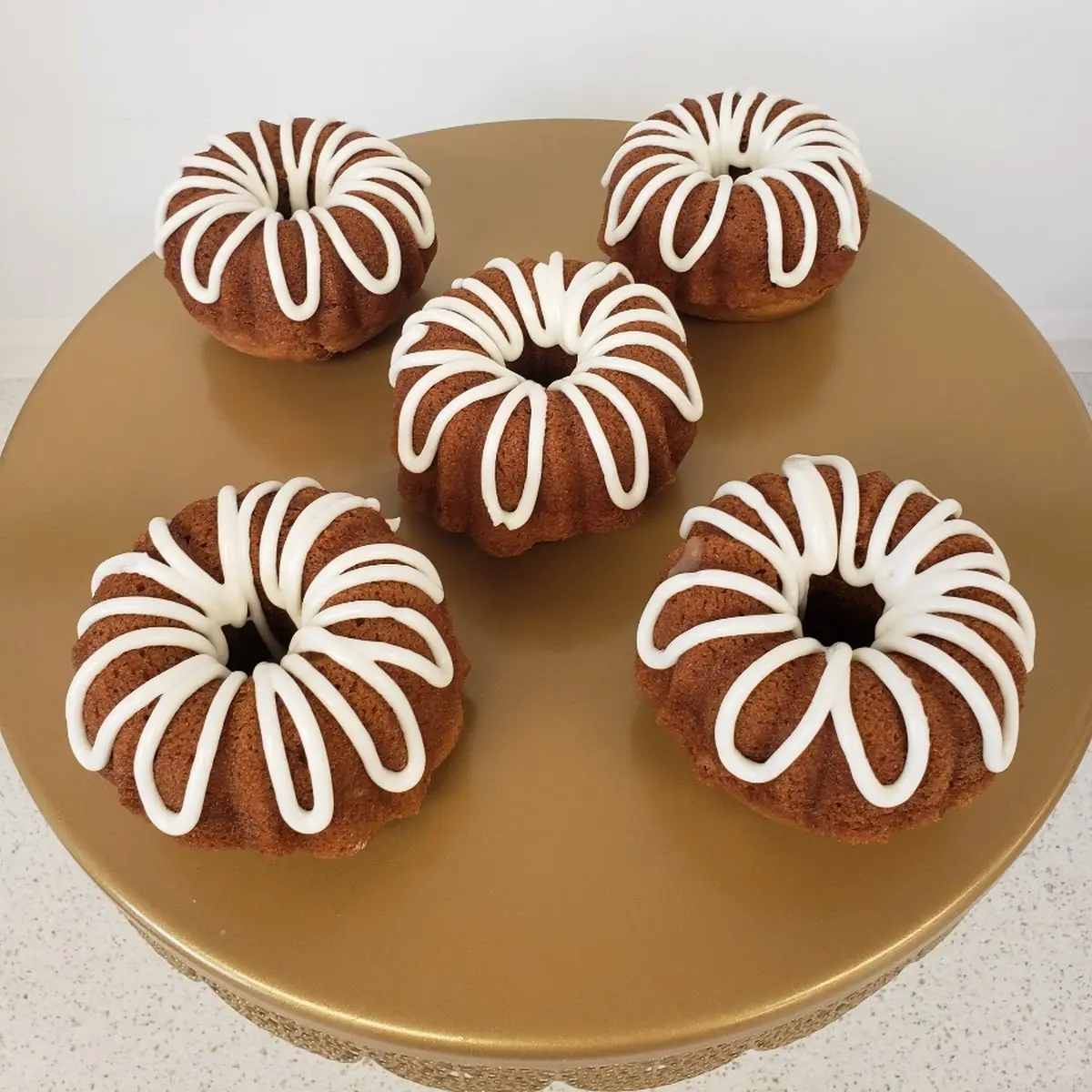 Mini Pumpkin Bundt with Maple Glaze