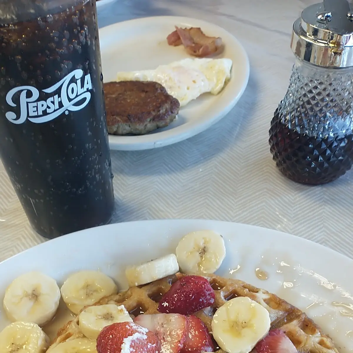 Strawberry Banana Waffle