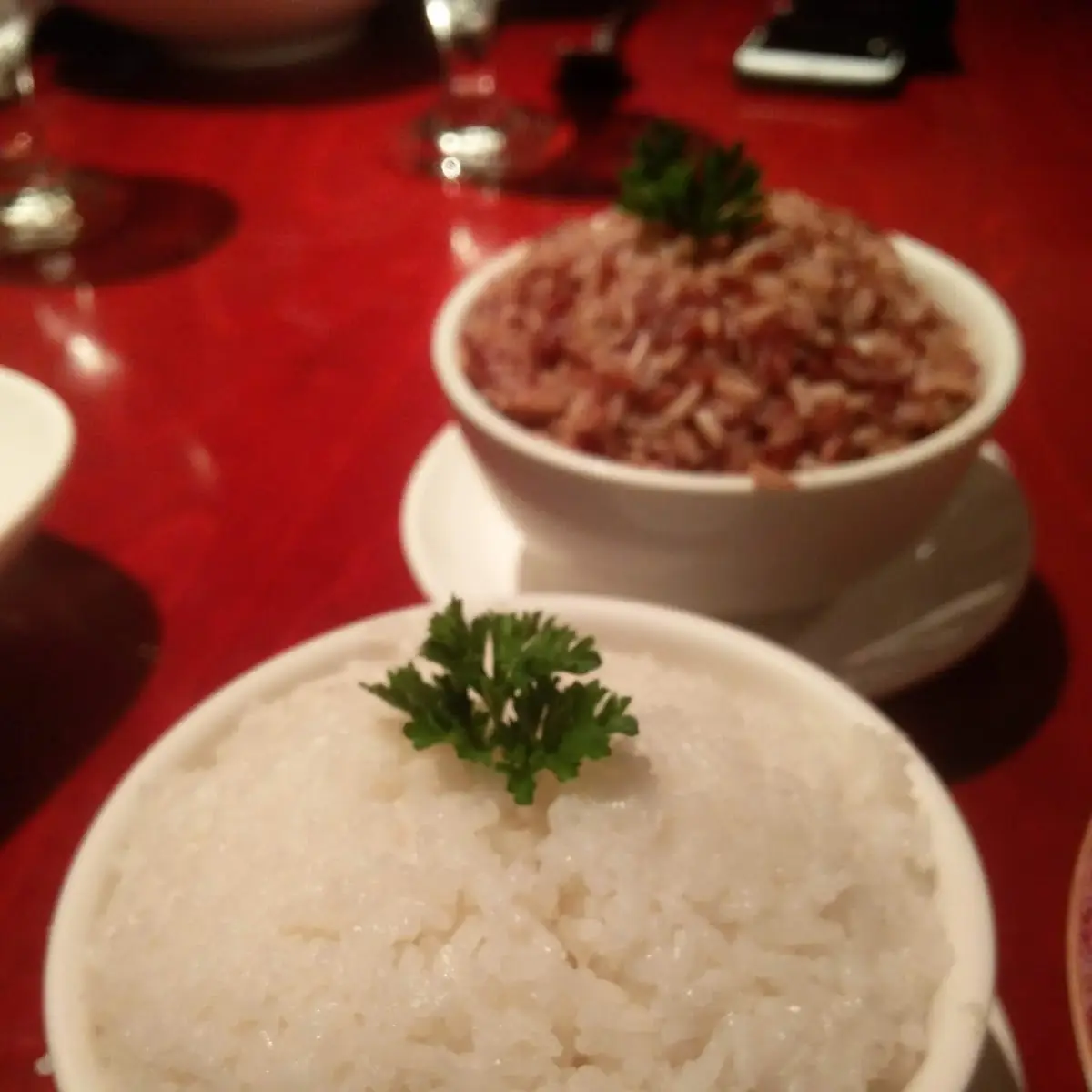 White and Brown Rice