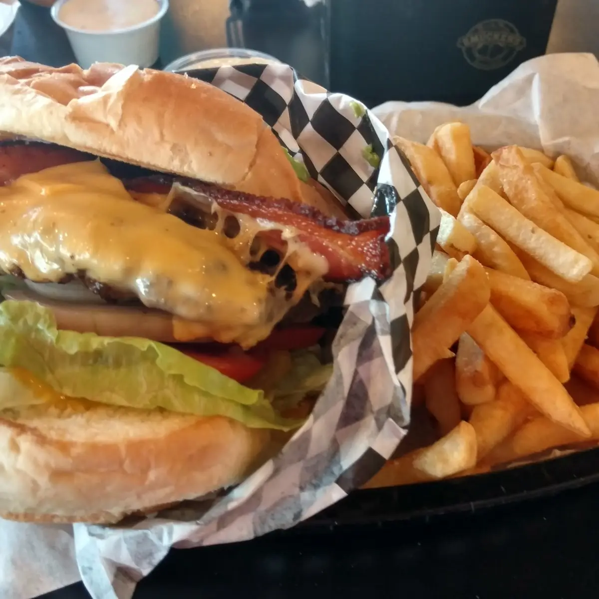 Archie's Giant Bacon Cheeseburger
