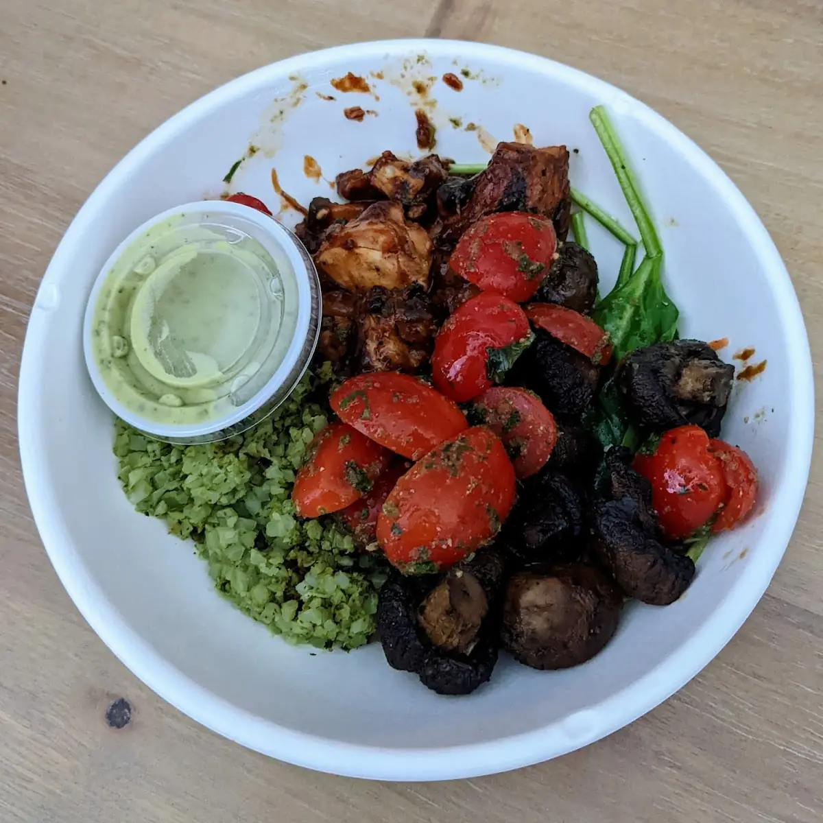 Rice Spinach Salad