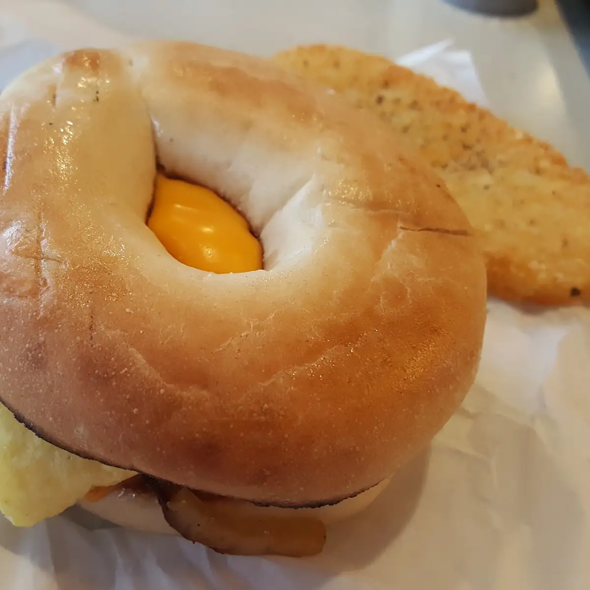 Steak Egg Cheese Bagel