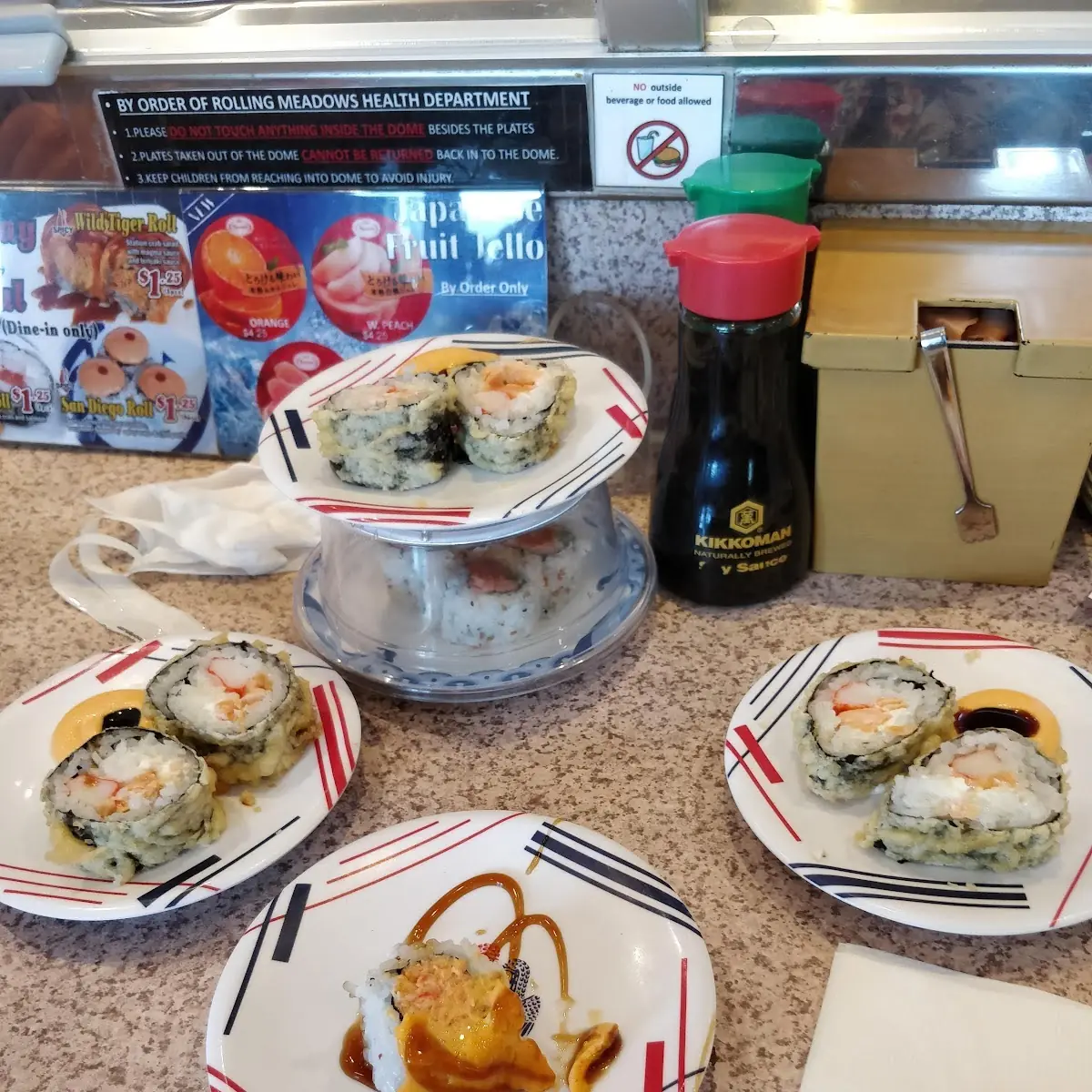 California Roll and Dragon Roll