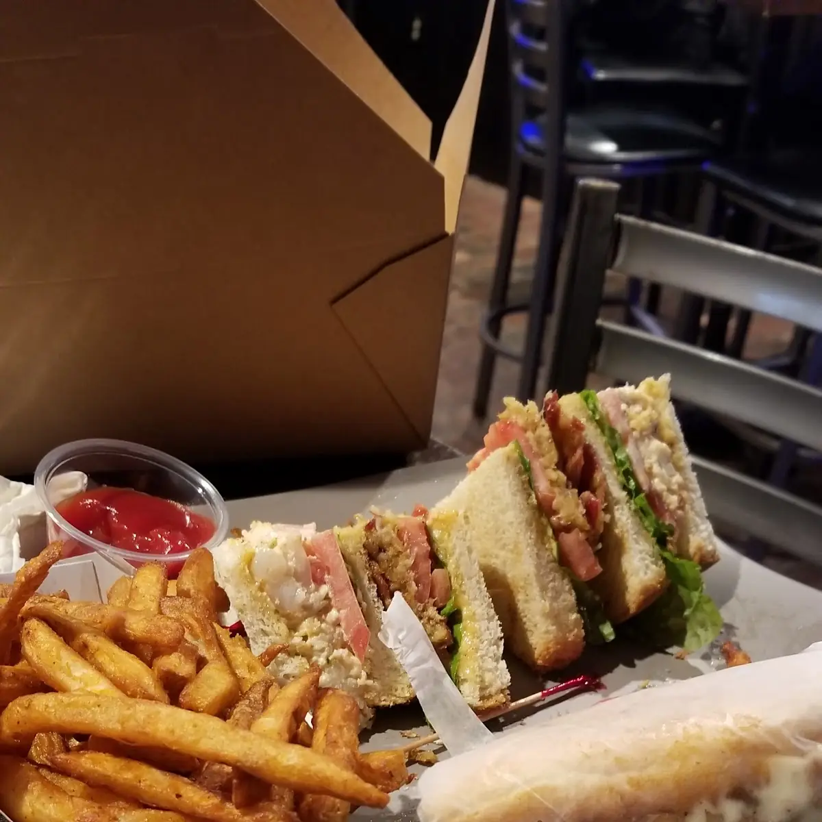 Seafood Club Sandwich