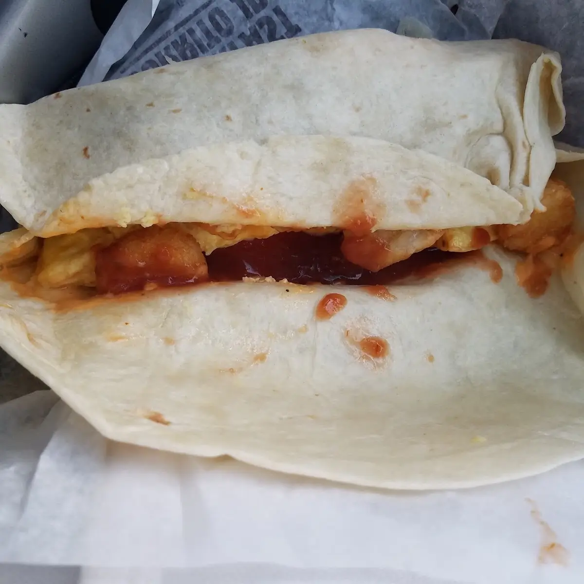 Eggnormous All Bacon Burrito