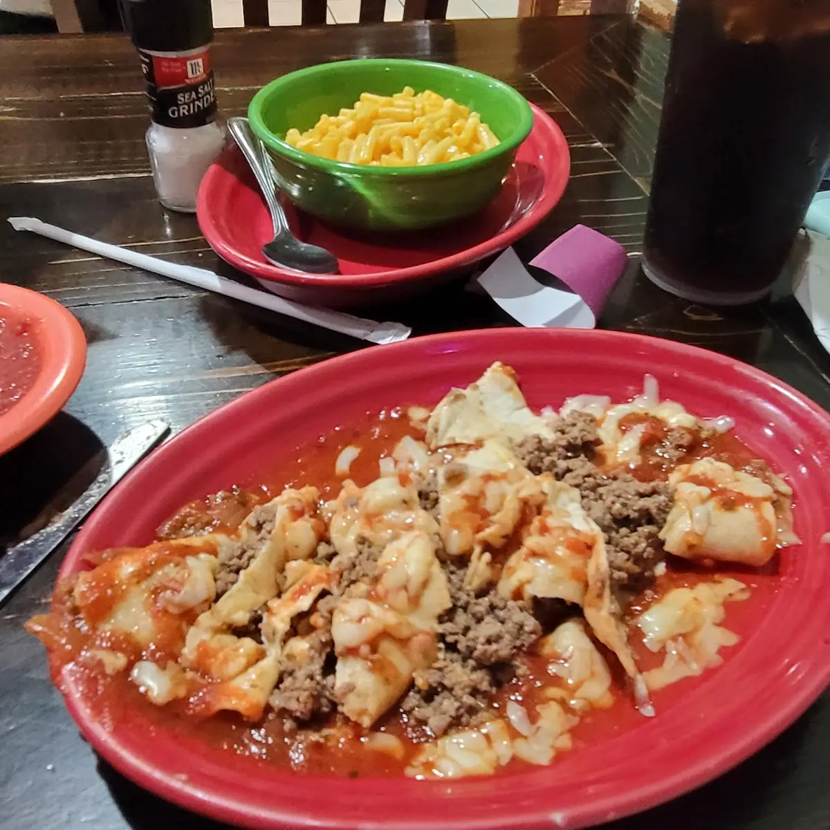 Burrito with Mac & Cheese