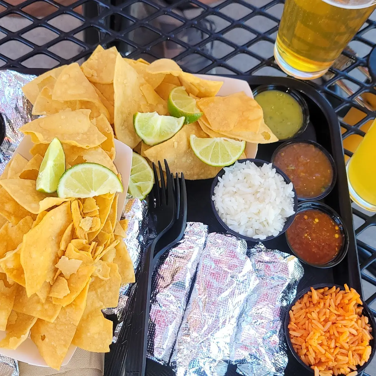Street Tacos and Chips Salsa