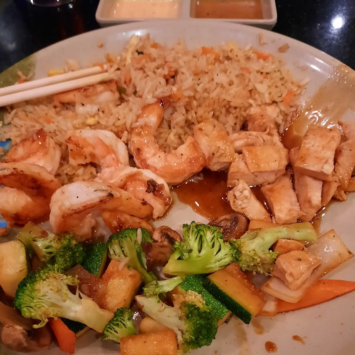 Chicken & Shrimp Hibachi Dinner