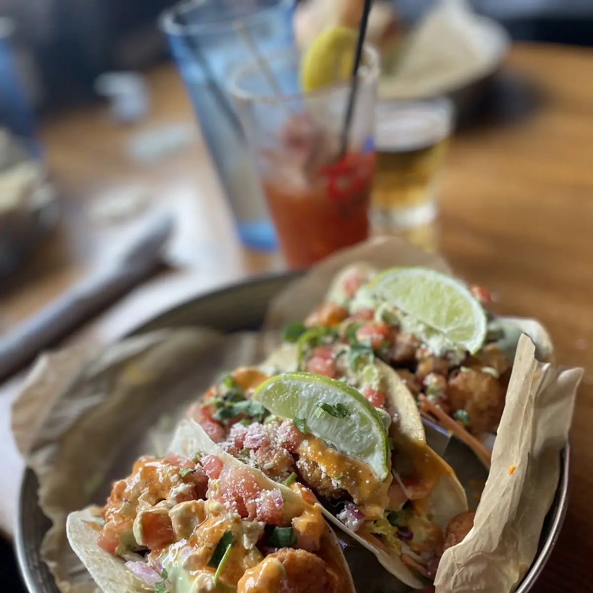 Pina Colada Shrimp Tacos