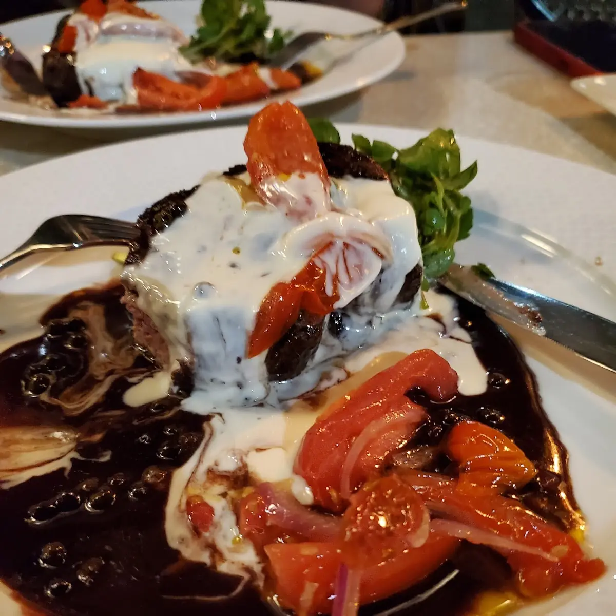 Filet Mignon with Melted Cheese