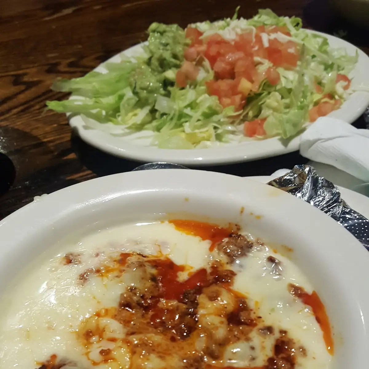 Chiro Queso and Guacamole Salad