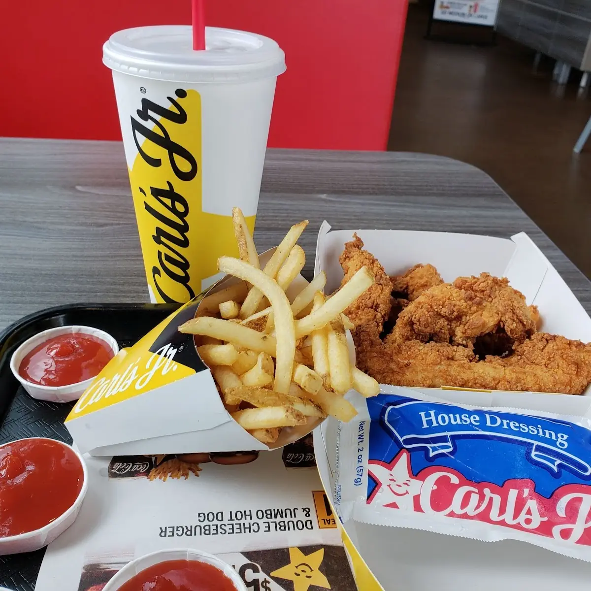 Chicken Tender Basket & Fries with Unsweetened Tea