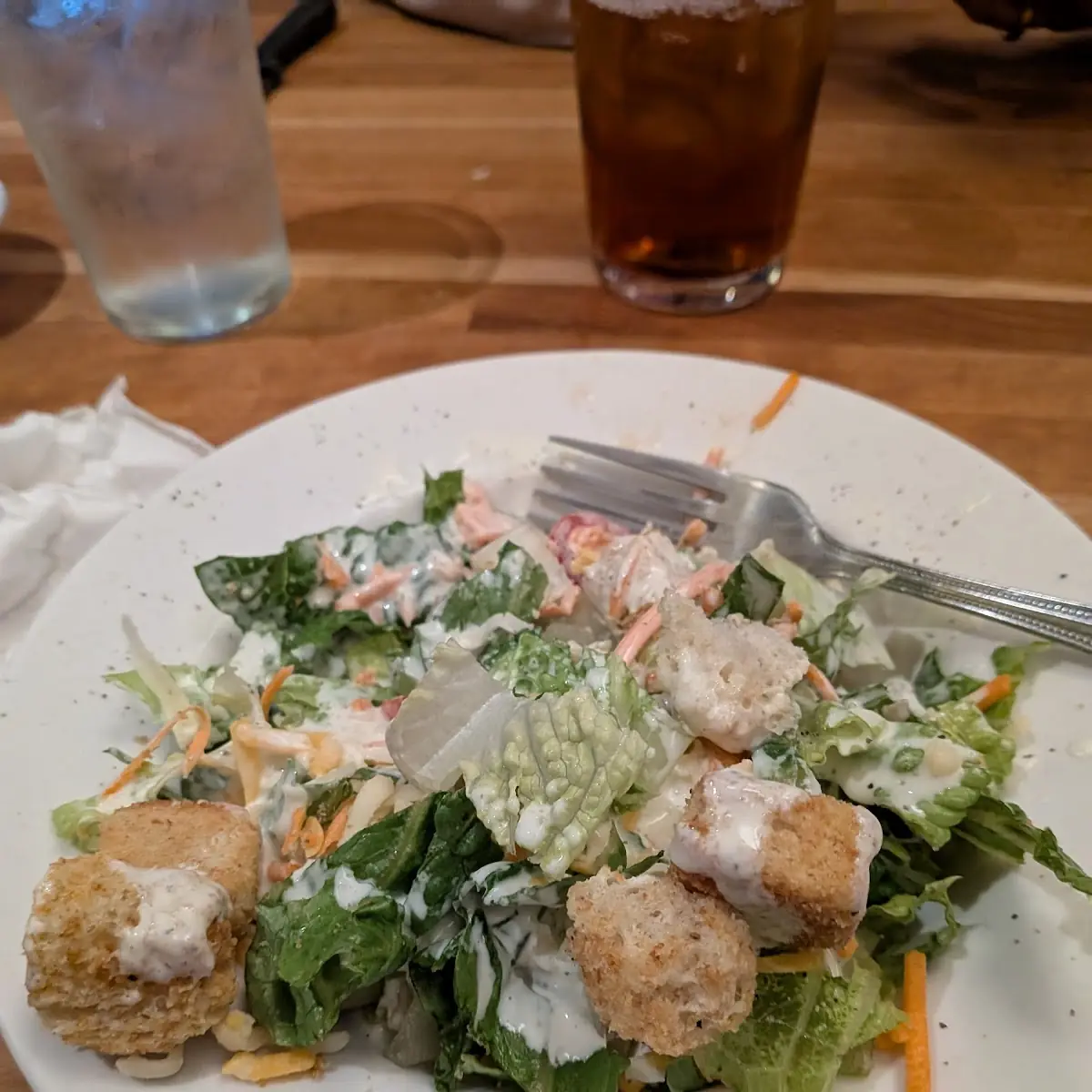 Crispy Chicken Tender Salad
