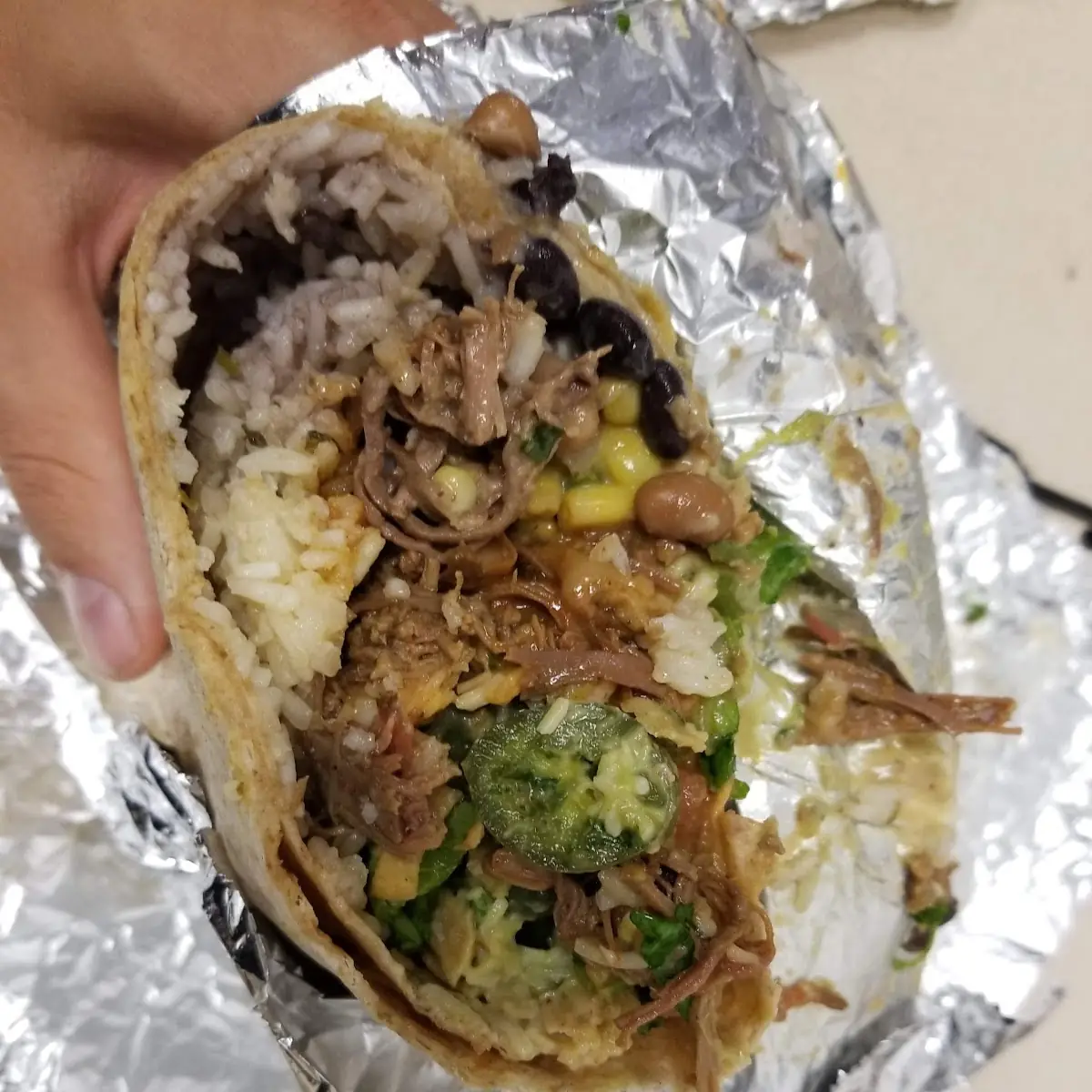 Adobo Chicken Burrito