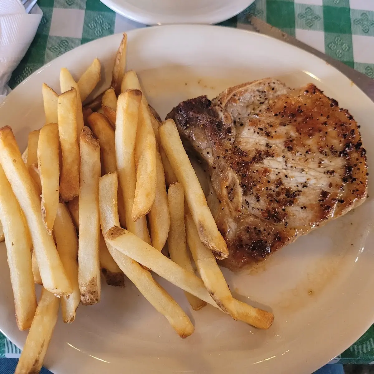 Pork Chop and Fries