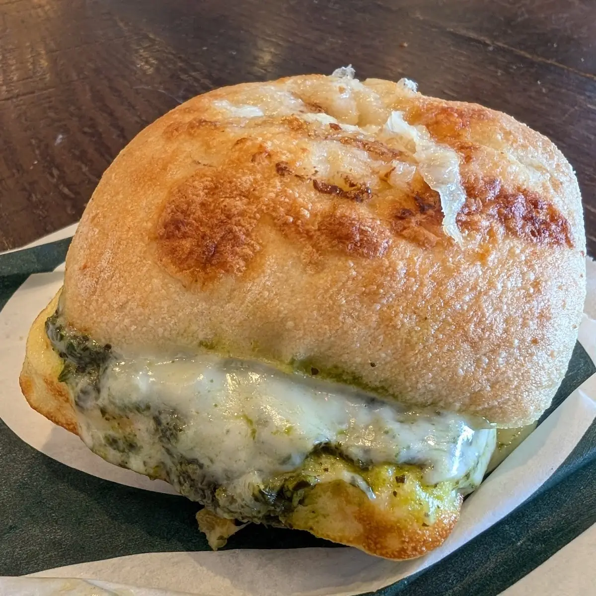 Pesto Mozzarella Sandwich
