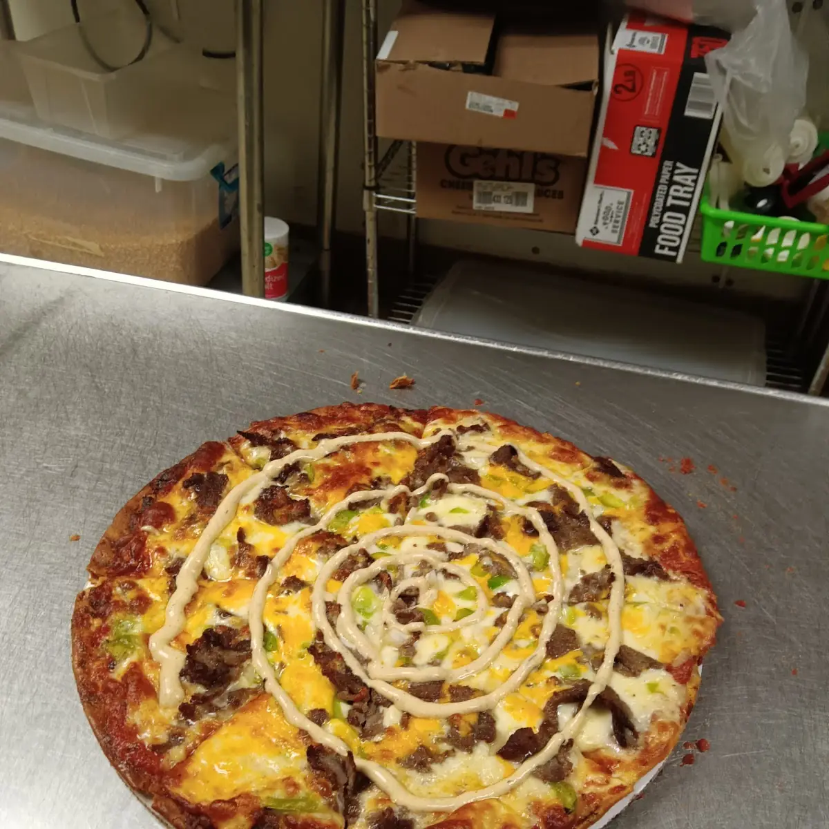 Philly Cheesesteak Pizza