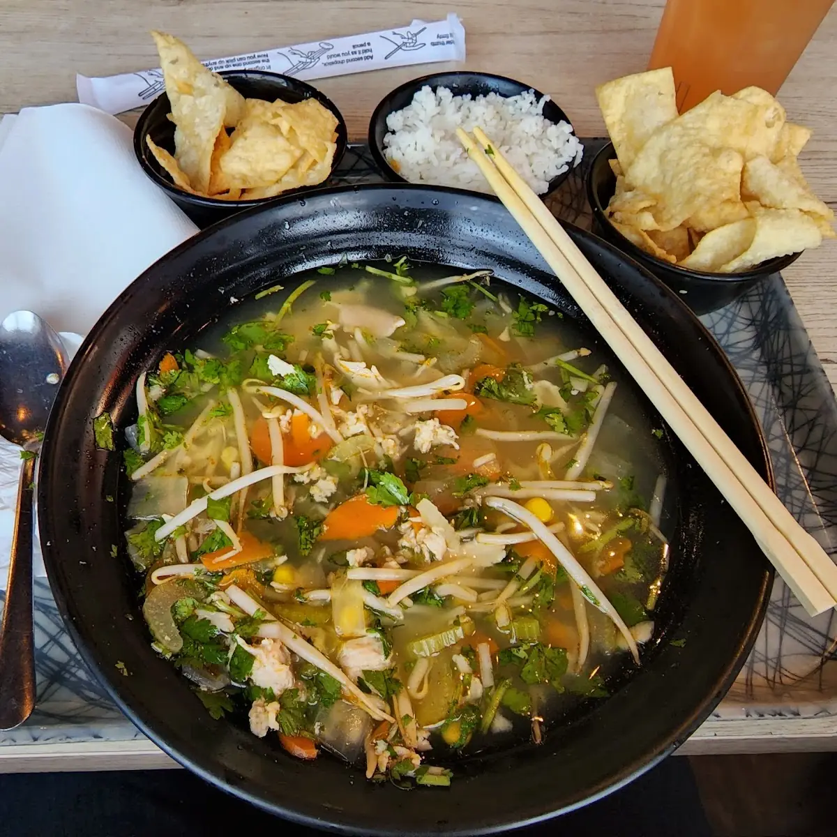 Soup Rice and Drink