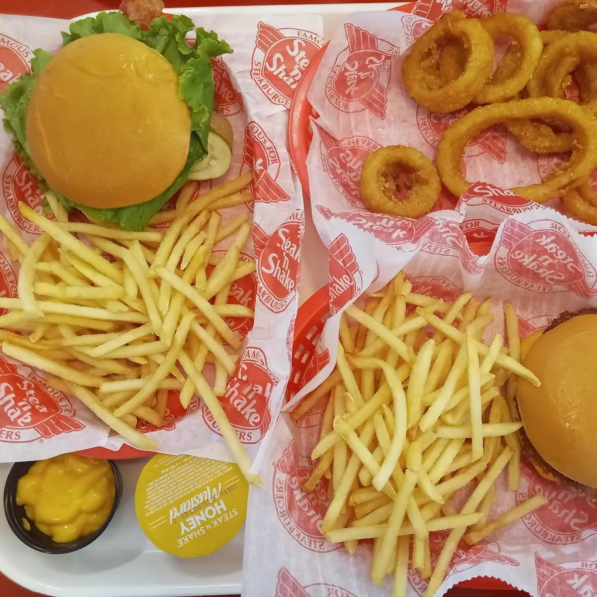 Triple Cheeseburger and Fries