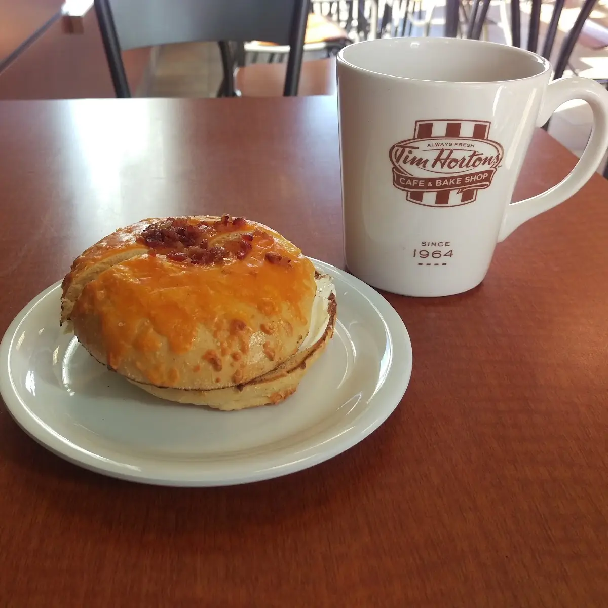 Bacon Cheddar Bagel