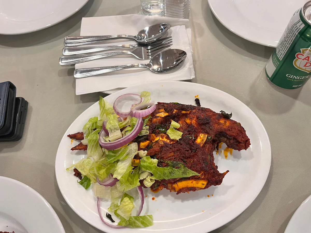 Pomfret Fry, Ginger Garlic South Indian Restaurant
