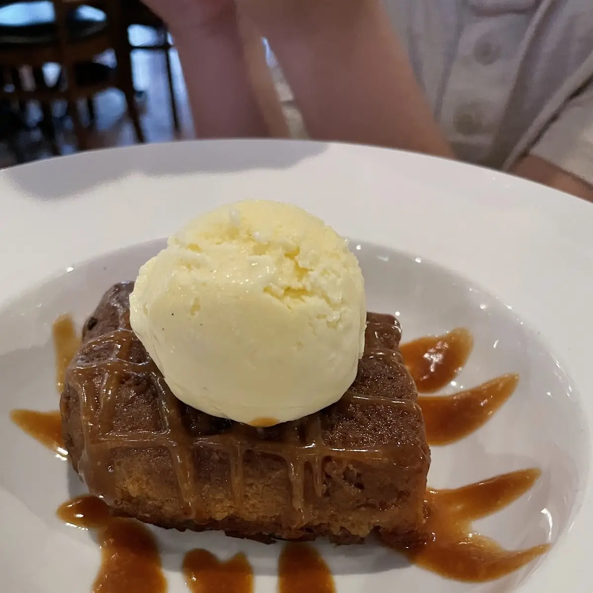 Bread Pudding with Vanilla Gelato