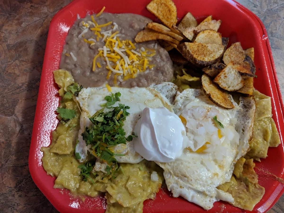 Green Chile Chilaquiles