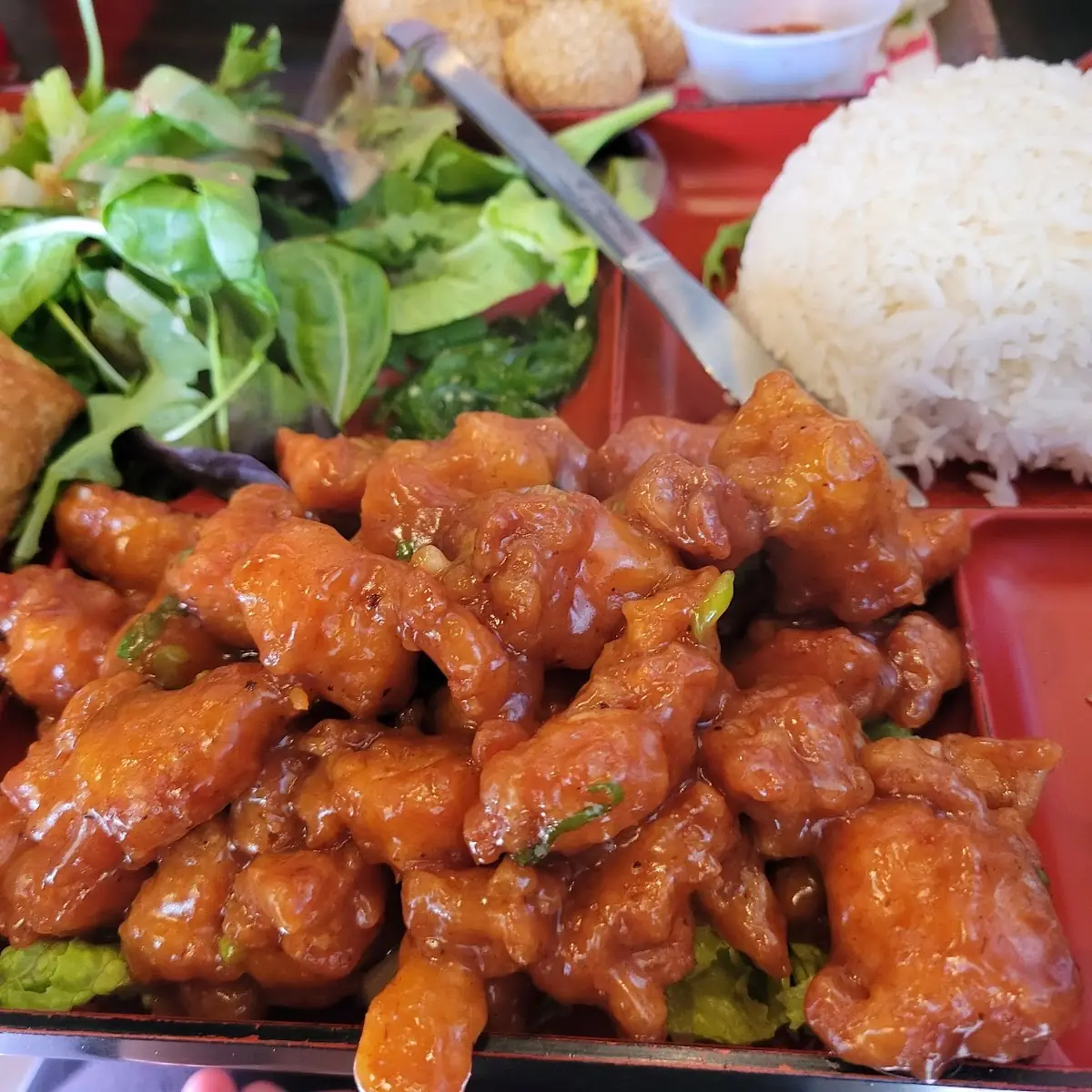 Sesame Chicken Bento Box