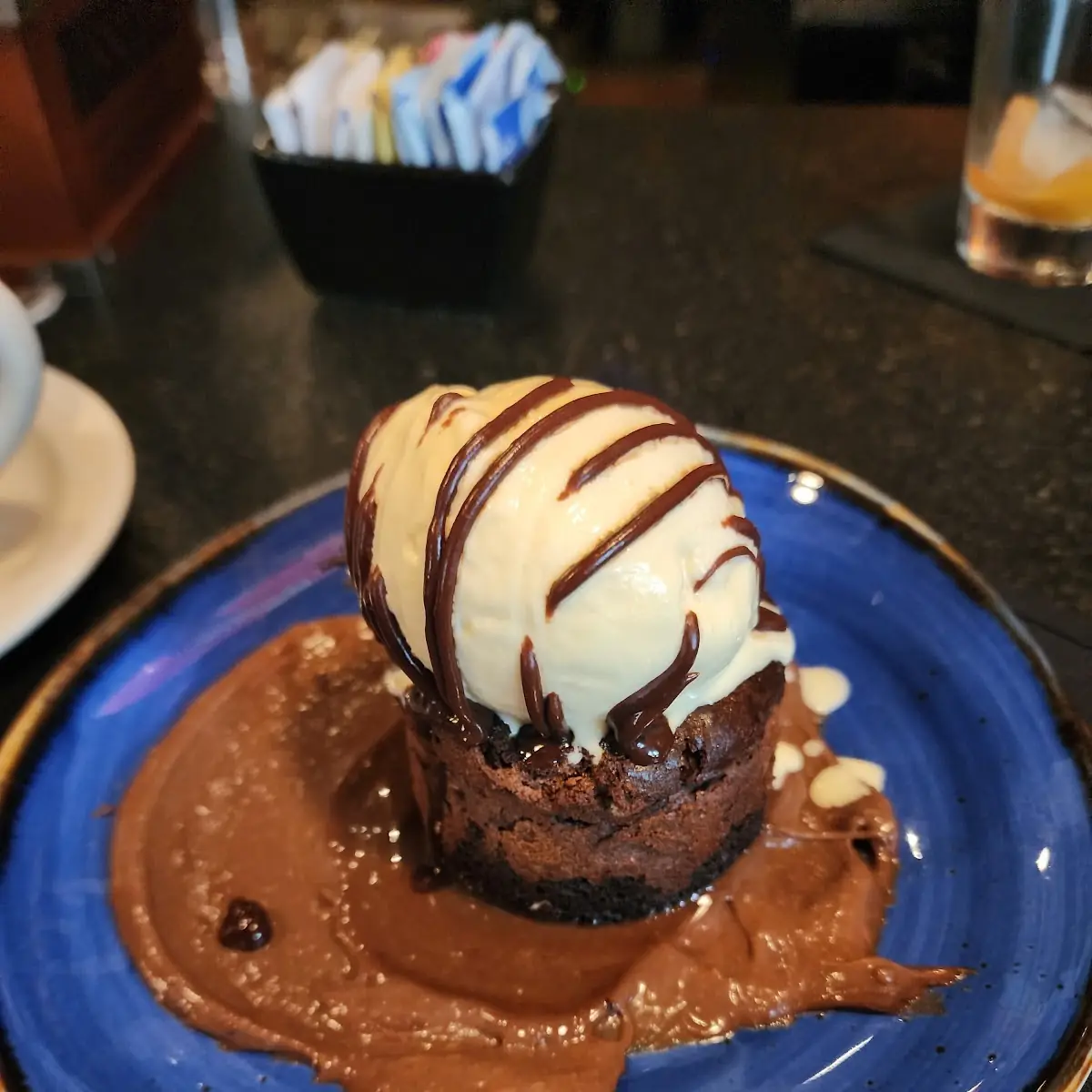 Warm Chocolate Brownie with Ice Cream