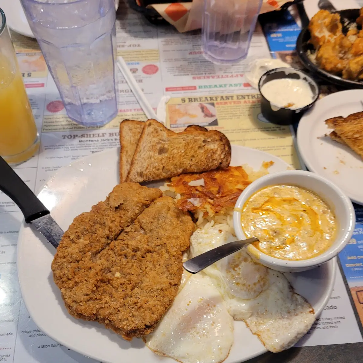 Chicken Fried Steak with Chorizo Gravy