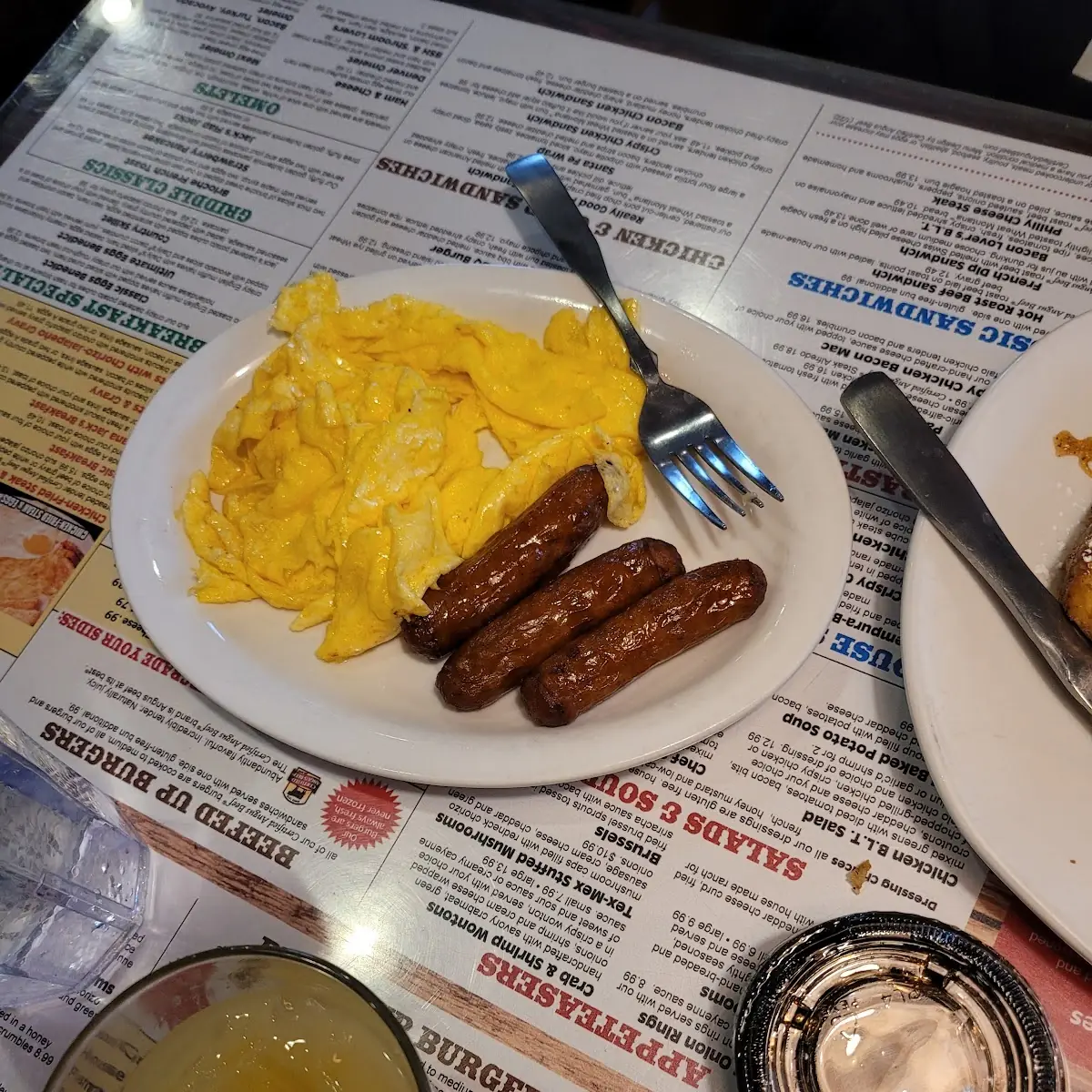 Scrambled Eggs and Sausage