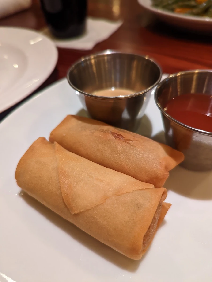 Egg Rolls with Hot Mustard Sauce