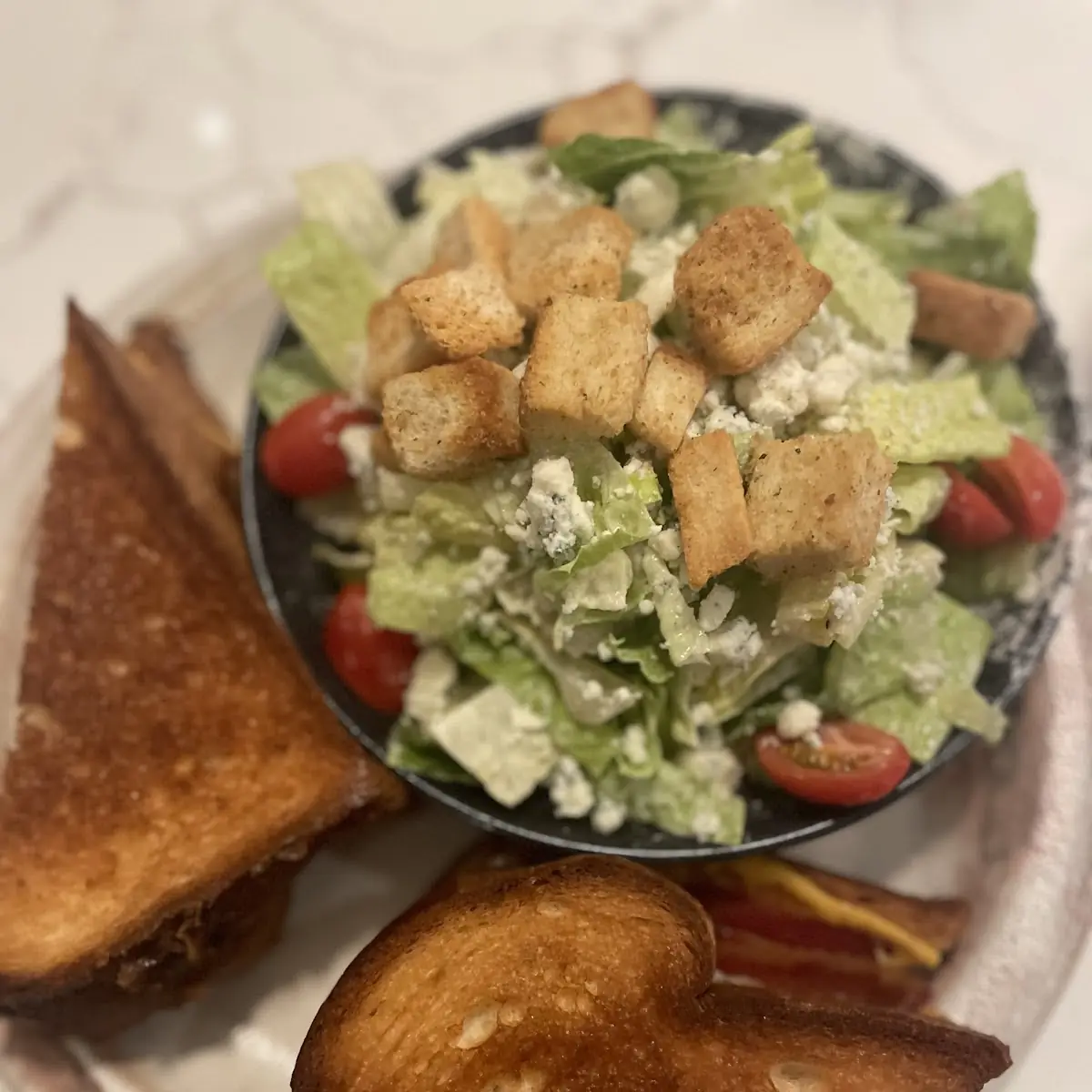 Grilled Cheese with Salad