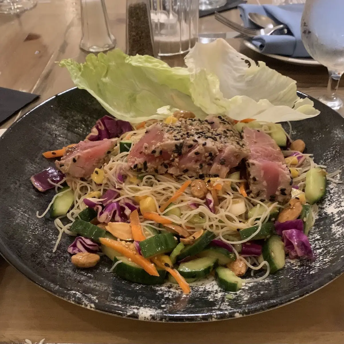 Seared Tuna Noodle Salad