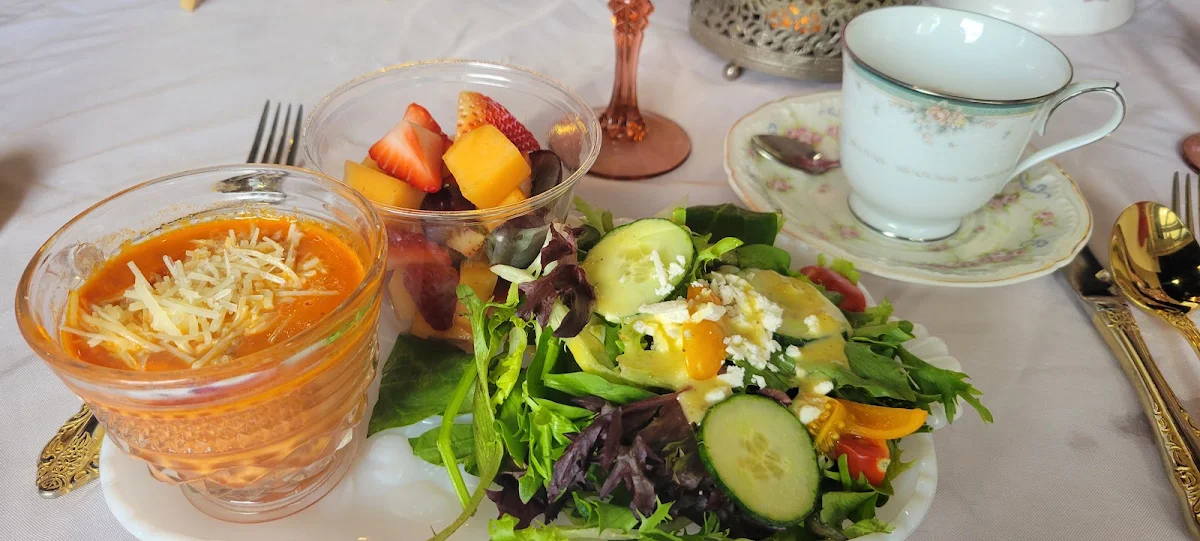 Tomato Bisque and Salad