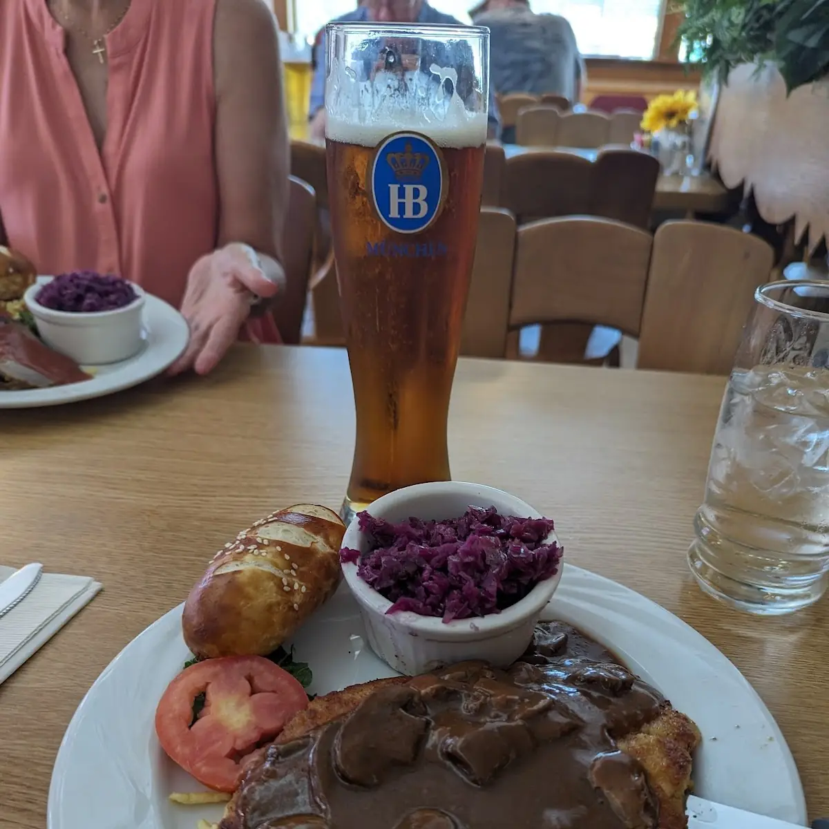 Rolade with Red Cabbage and Saurbraten with Red Cabbage
