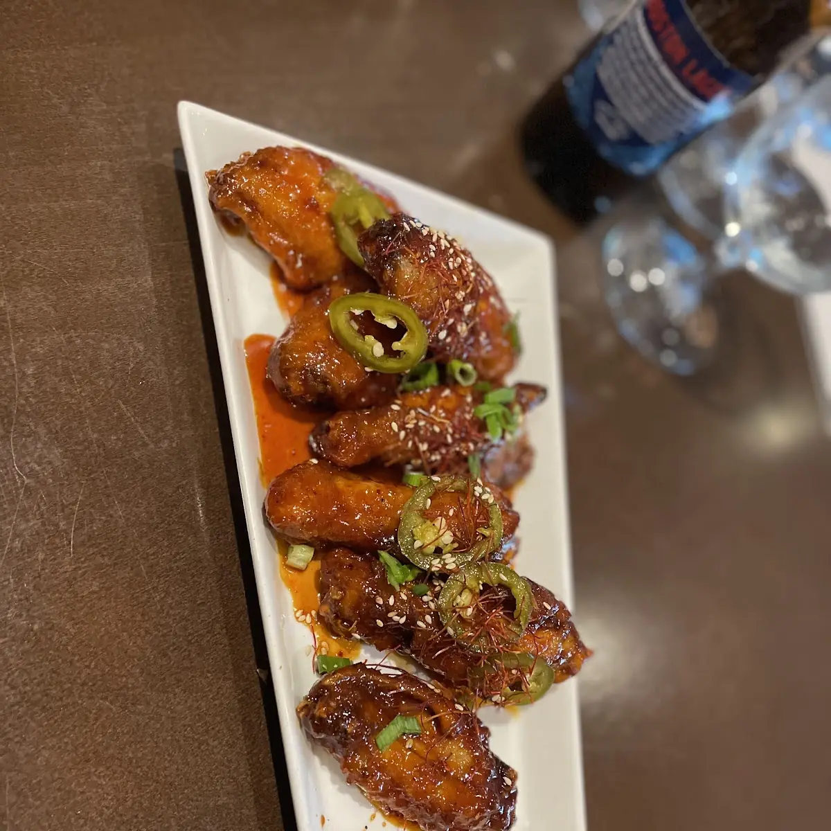 Buffalo Pepper Garlic Chicken Wings
