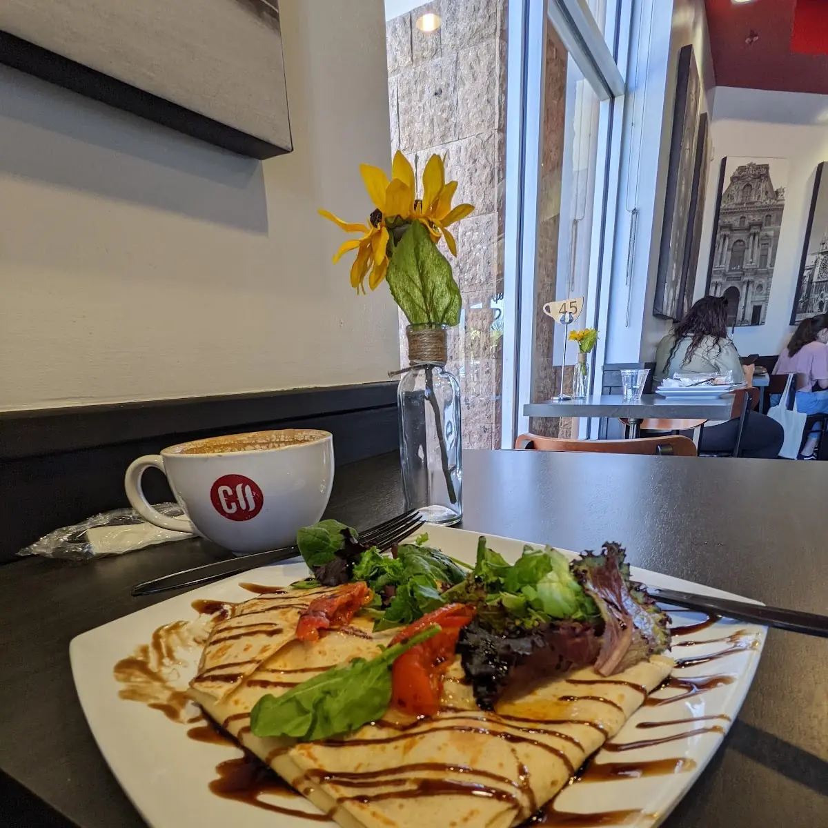 Balsamic Chicken Crepe