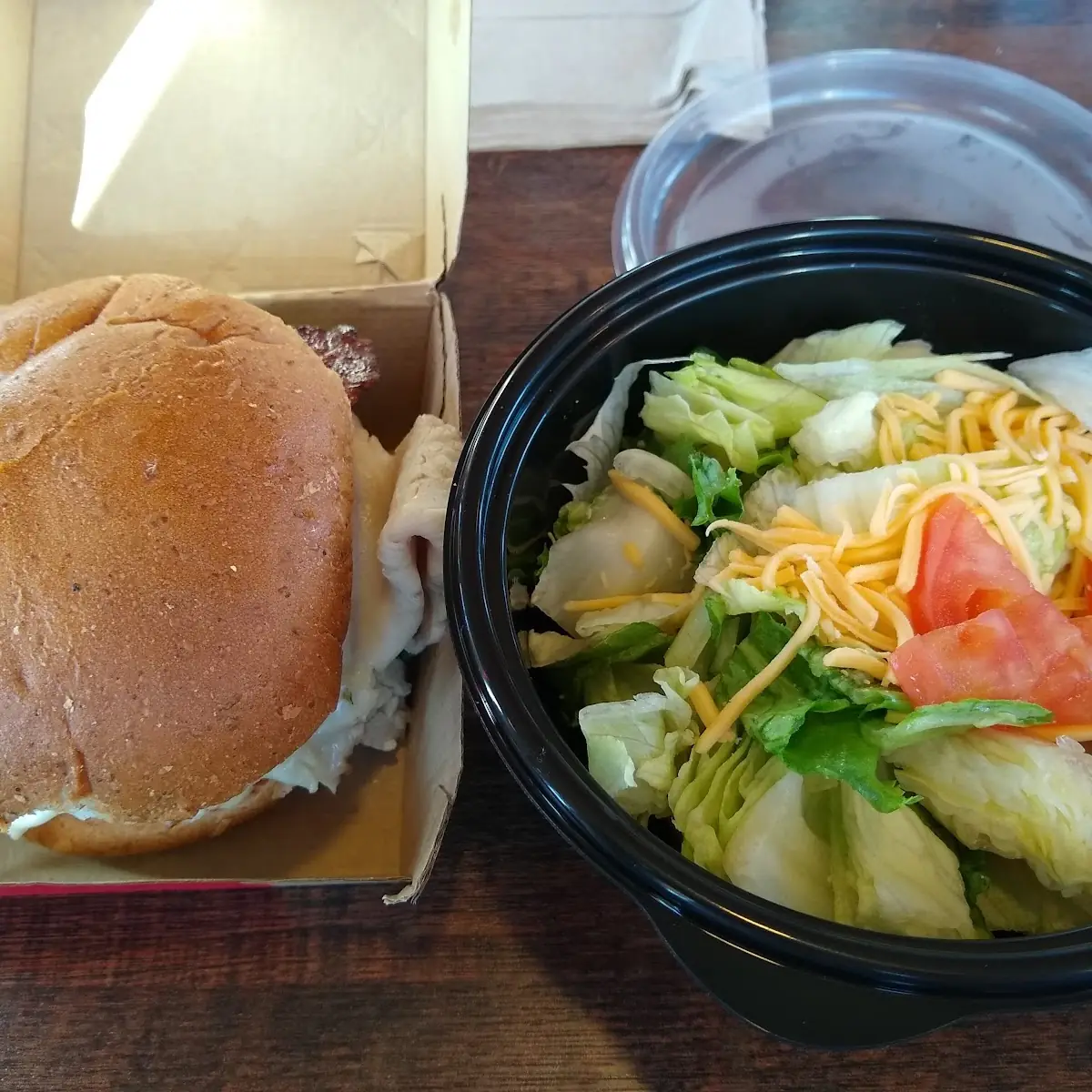 Grand Turkey Club with Side Salad