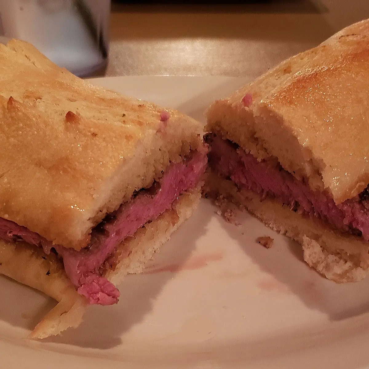 Cowboy Steak Sandwich Medium Rare