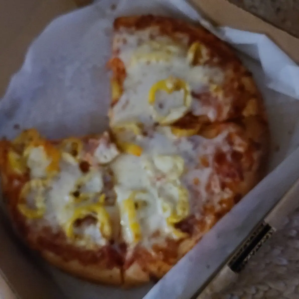 Personal Pizza with Banana Peppers